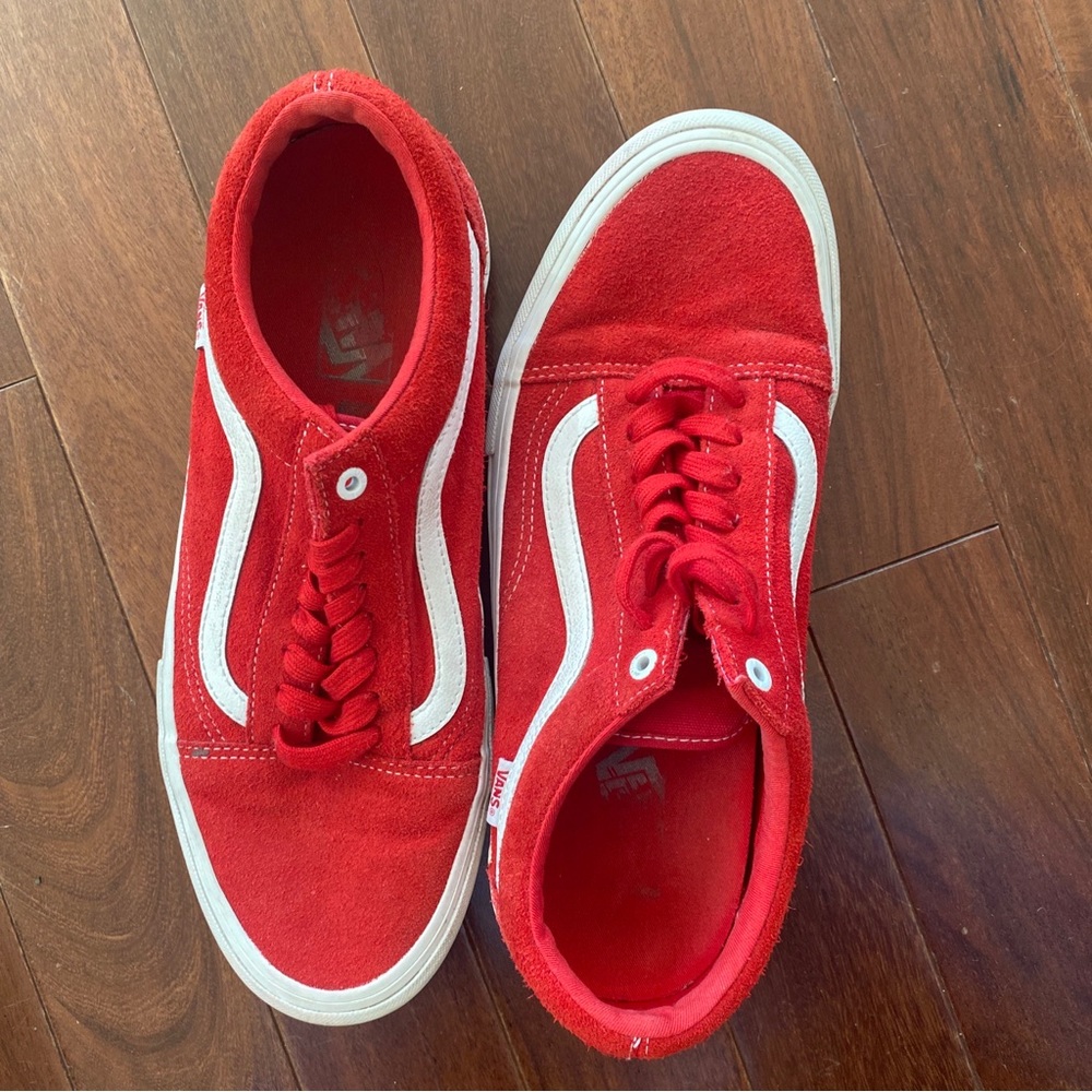 VANS OFF THE WALL Old Skool Suede Dark Red Low Sneakers Men’s Size 11